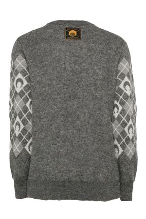 Maglione in misto mohair grigio MARINE SERRE | MTK016ACKNI0522GR00